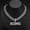 Silver-18inch, variant on Hip Hop KING Letter Pendant Necklace With Cuban Chain 15mm Crystal Iced Out Bling Hip Hop Jewelry Necklaces Street Dance Accessories Fashion Creative Gifts
