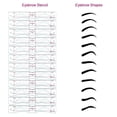 thumbnail image 2 of LNGOOR Pochoir à Sourcils Kit de Mise en Forme des Sourcils Gabarit de Sourcils Réutilisable avec Sangle, 2 of 7