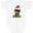 AA-White, variant on Christmas Dachshund Dog Santa Boys or Girls Baby Bodysuit