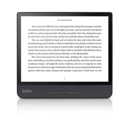 Kobo Forma eReader - 8" HD Carta E Ink most lightweight touchscreen, Page-turn buttons, ComfortLight PRO, waterproof