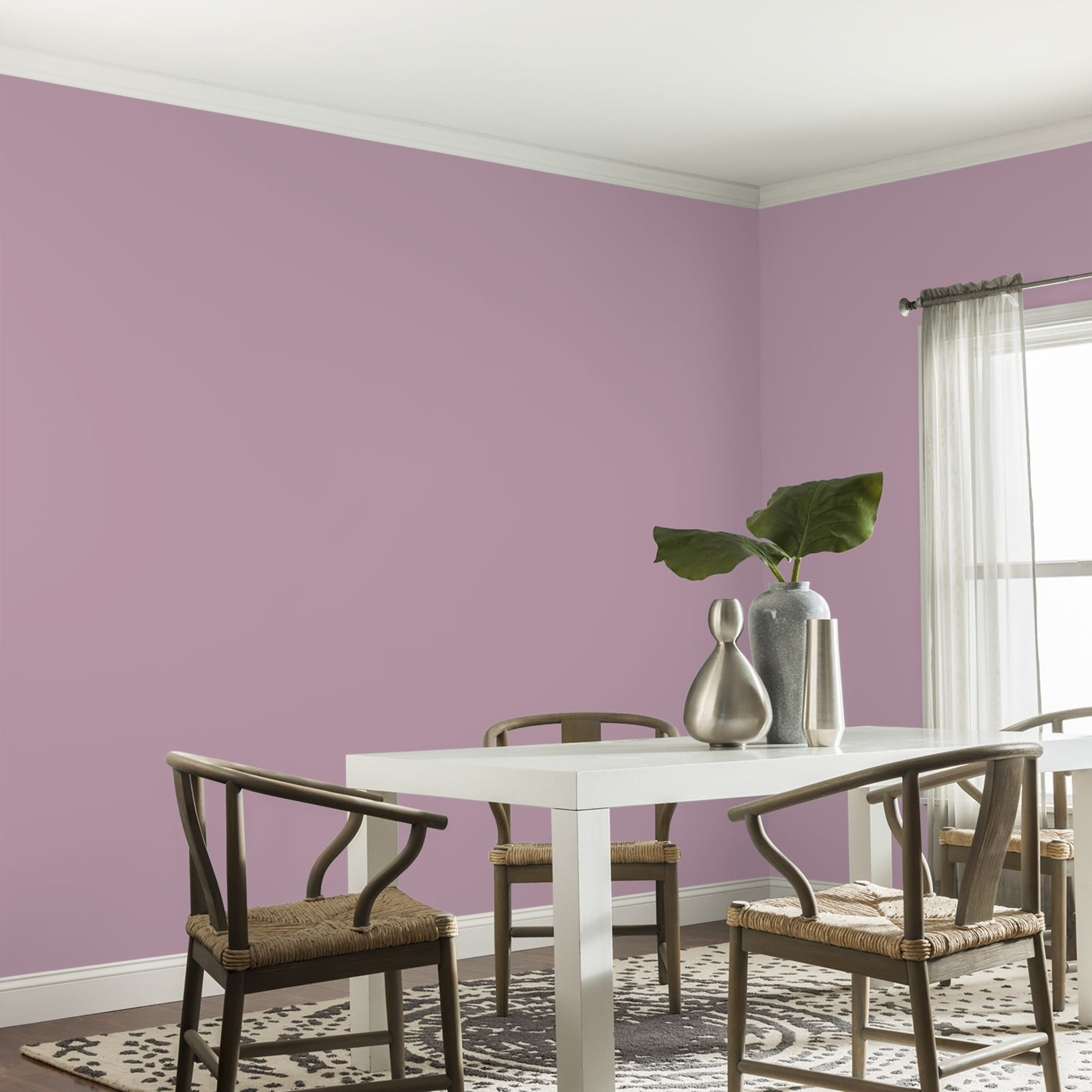Glidden One Coat Ashberry / Purple Eggshell Interior Paint with Primer, 1 Gallon