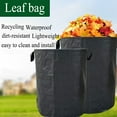 thumbnail image 2 of Yard Leaf Bags,Heavy Duty Reusable Collapsible Lawn Garbage Can Portable Self-Standing with Reinforced Handles, Black, 2 of 9