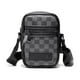 thumbnail image 1 of Bolso Para Hombre Crossbody Casual Negro Tartán cuadrado, 1 of 4