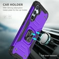 thumbnail image 6 of Casetego for Samsung Galaxy S23 FE Case,Military Grade Rugged Cell Phone Cover with Kickstand Shockproof TPU Protection Bumper Matte Textured Design,Purple, 6 of 7