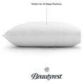Beautyrest Latex Foam Bed Pillow with Removable Cover, Standard, Cotton