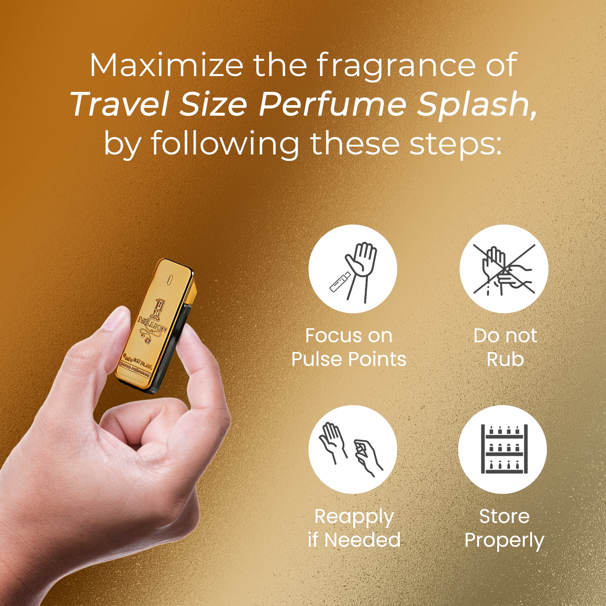 Paco Rabanne 1 Million Eau De Toilette Spray, Cologne For Men, 0.17 Oz