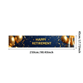 thumbnail image 1 of Happy Retirement Backdrop Banner Party Supplies Decorations Golden Celebration Balloons Background Photography Props Event Decor Scenery, 1 of 4