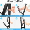 thumbnail image 5 of Behome Foldable Guitar Stand, Portable and Adjustable A-Frame Bass Guitar Display Stand, with Non-slip Rubber And Foam Arm, Suitable for Electric & Acoustic Guitars, Bass & Banjo, Black, 5 of 8