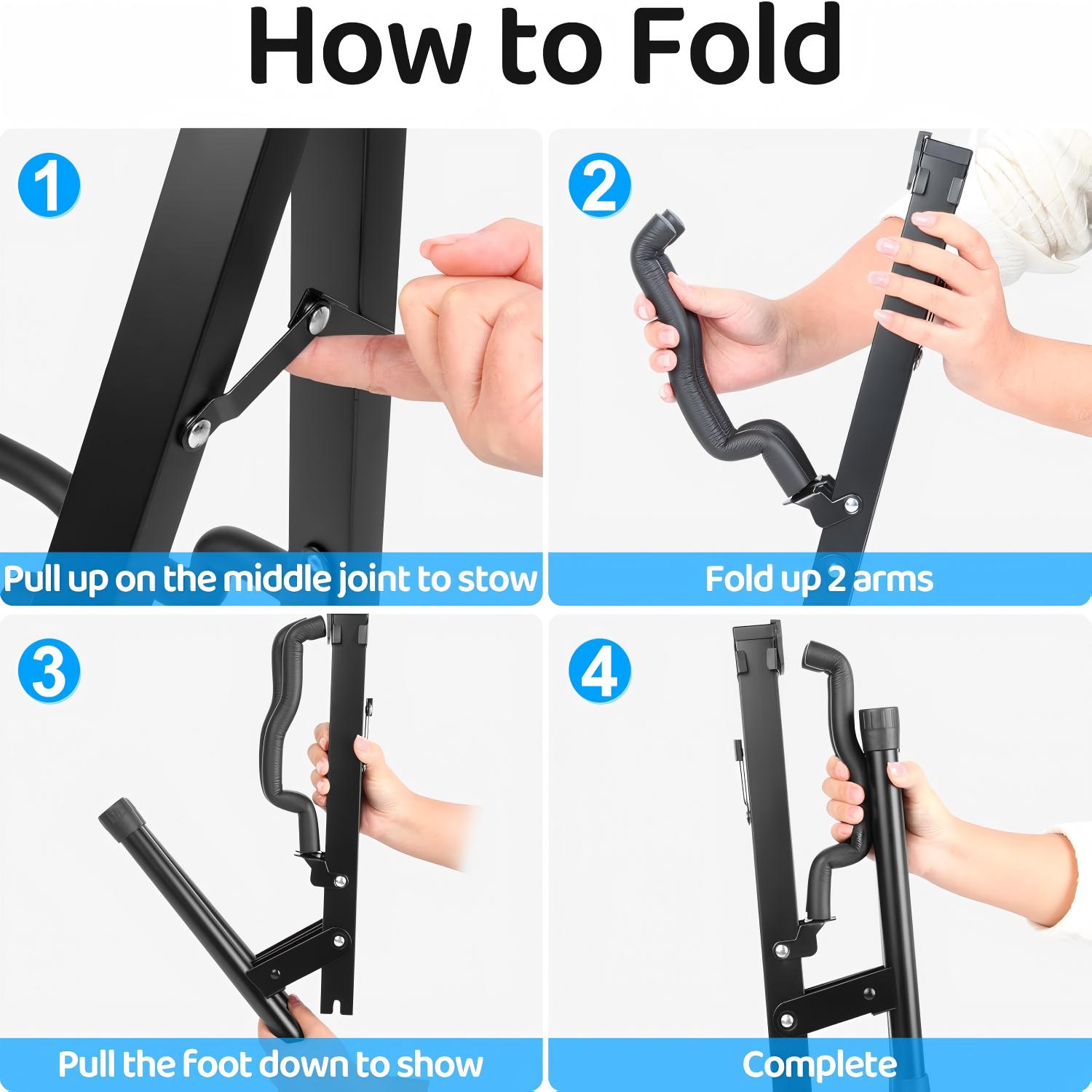 Behome Foldable A-Frame Guitar Stand with Foam Arms photo 6