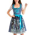 thumbnail image 1 of Dirndl Robe Traditionnelle Allemande Oktoberfest Costumes pour Femmes, 1 of 7