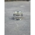 thumbnail image 4 of LD DESIGNS 925 Sterling Silver Spinner Ring – Handmade Meditation Fidget Band, Anxiety Relief Jewelry, Floral Design, Gift for Her, Mother's day gift, 4 of 5