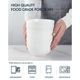 thumbnail image 5 of Delling 30 oz Ceramic Serving Bowls Set of 6 - White, 5 of 6