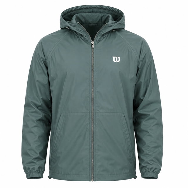 Chamarra Deportiva Wilson para Hombre Velocity Rompevientos Color Verde Talla EG