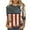 ZK-Multicolor-clearance sale, variant on Women's USA Star Stripes Fourth July Tee Shirts 3/4 Sleeve USA Flag Tee Shirt Crwe Neck Plus Size Patriotic Tshirts Memorial Day Gifts