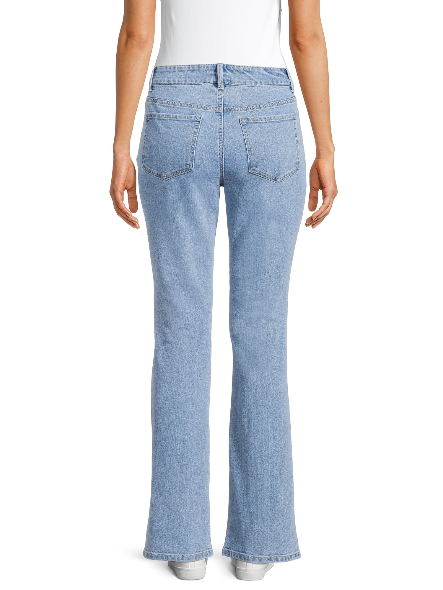 No Boundaries Juniors' Mid Rise Bootcut Jeans