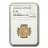1842 $5 Liberty Gold Half Eagle AU-53 NGC (Small Letters)