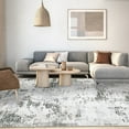 thumbnail image 7 of 10'x13' Area Rug, Abstract Neutral Rug, Stain-Resistant Low-Pile Faux Wool Carpet, Non-Slip Contemporary Throw Rug for Bedroom, Living Room, Office, Kitchen, and High-Traffic Areas, Green, 7 of 7