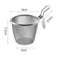 thumbnail image 3 of Stainless Steel Frying Basket, Mesh French Chefs Fries Chip Basket, Food Strainer Colander Kitchen Cooking Frying Basket with Handle(1pc), 3 of 8