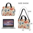 thumbnail image 3 of FORMRS 16" Laptop Bag Carrying Sleeve Case with Handle Travel Shoulder Briefcase, Blue Starfish, 3 of 8