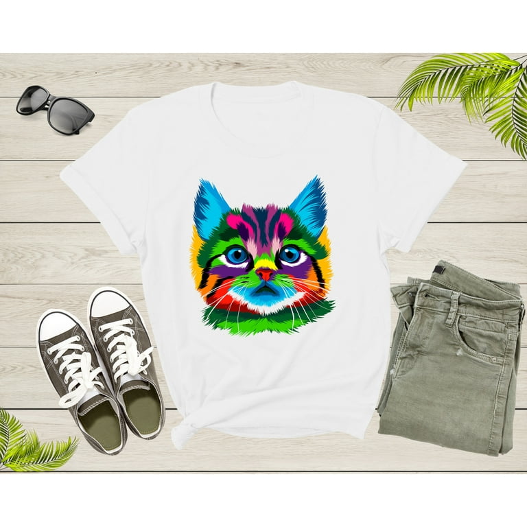 Easter Bunny Ears Cat Face T-Shirt Cute Kitten Girls Tee Easter Bunny Ears Cat Face T-Shirt Cute Kitten Girls Tee