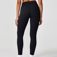 thumbnail image 4 of HTQWLP Women's High Waisted Leggings, Tummy Control Compression Fitness Yoga Pants, Soft Stretchy No Front Seam Leggings - Black XL, 4 of 6
