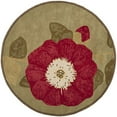 thumbnail image 3 of Martha Stewart Red Rose Floral Area Rug, Dill, 2'6" x 4'3", 3 of 3