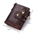 thumbnail image 6 of SPRING PARK Practical Mens Buckle Blocking Wallet,Leather Vintage Large Capacity Holder Purse for Man, 6 of 6