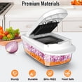 thumbnail image 3 of Picador de verduras Ukeetap de 12 cuchillas tipo mandolina, blanco, 3 of 9