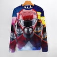 thumbnail image 2 of Power Rangers Sweater Long Sleeve Round Neck Pullover Jumper Fall Winter Clothes Print Tops Blouse S, 2 of 6
