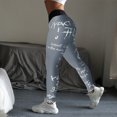 thumbnail image 2 of Womens Letter Print Sexy High Waist Sports Leggings Workout Gym Yoga Pants, 2 of 2