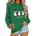 thumbnail image 2 of HOMBOM Ugly Sweatshirts for Women Crewneck Christmas Green Merry Festive Hoodless Xmas Ladies Sweatshirt, 2 of 6