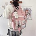 thumbnail image 2 of Kawaii Backpack with Kawaii Pin and Accessories Backpack Cute Aesthetic Backpack Cute Kawaii Backpack for School, 2 of 4