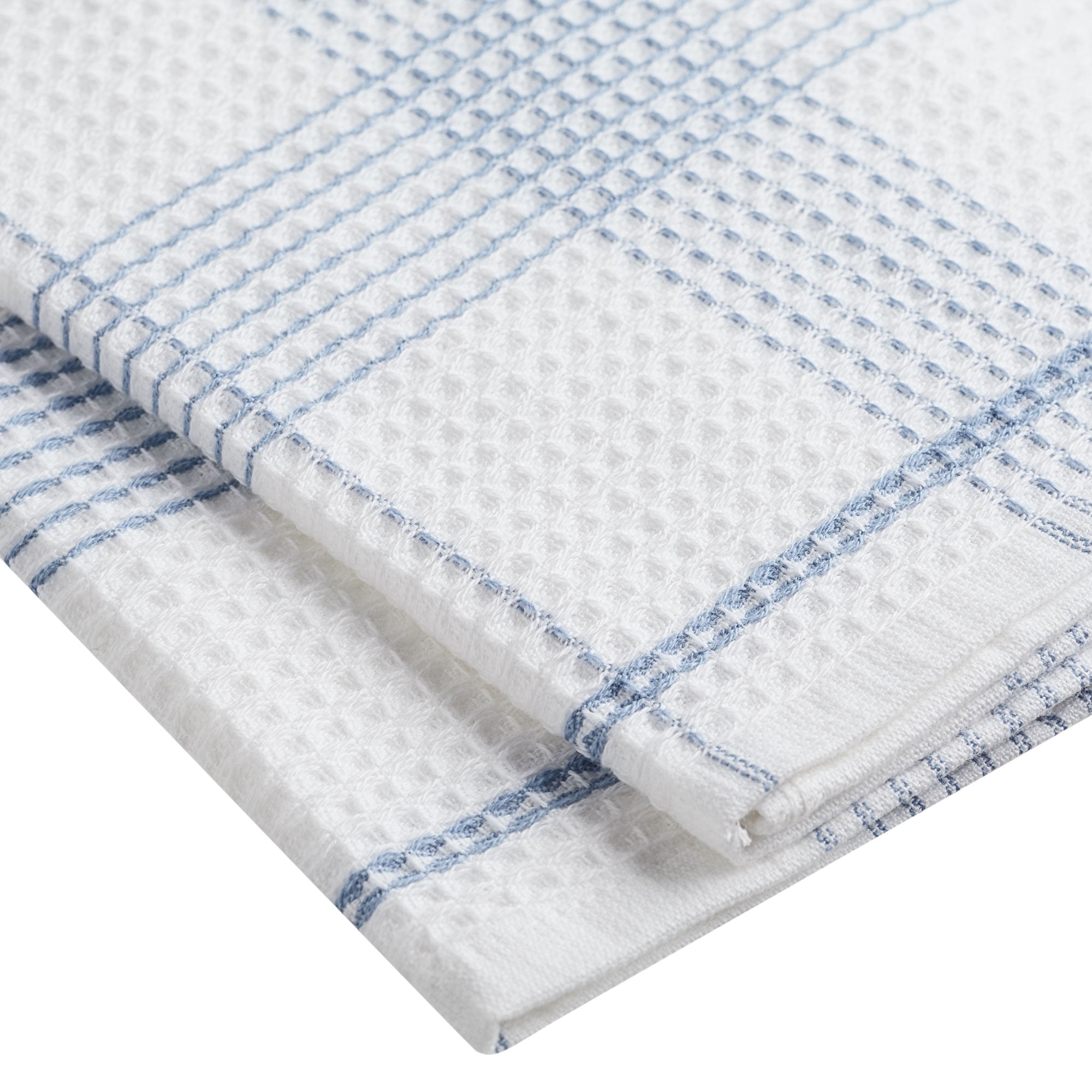 Trattoria Blue Linen Kitchen Towels Set/2