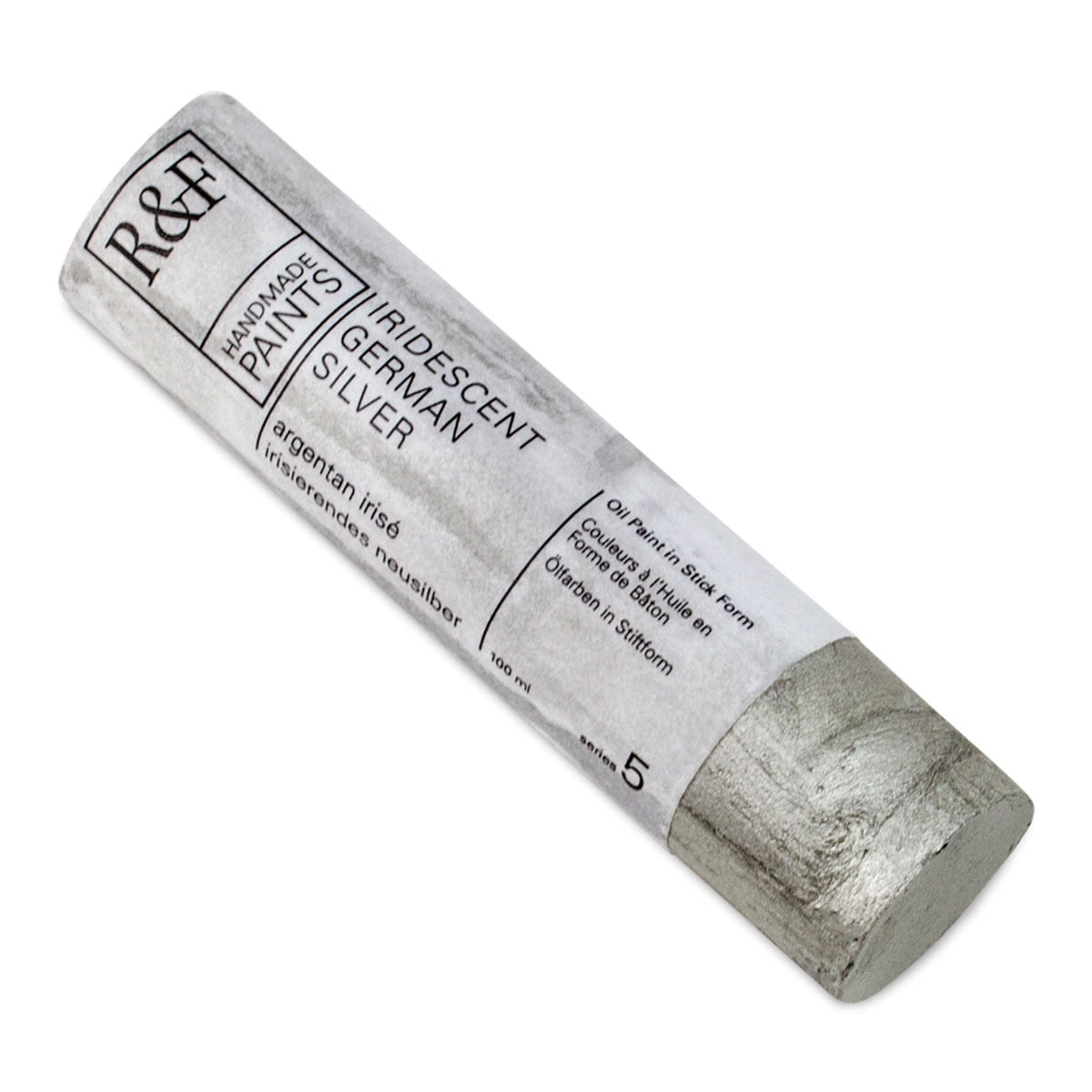 R&F Handmade Paints Pigment Stick, 100ml, Iridescent Green Silver