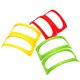 thumbnail image 1 of Soporte de soporte-12 paquetes de estante de carcasa de plástico duro, juego de bandejas para servir en fiestas aptas para microondas (verde/rojo/amarillo), 1 of 5
