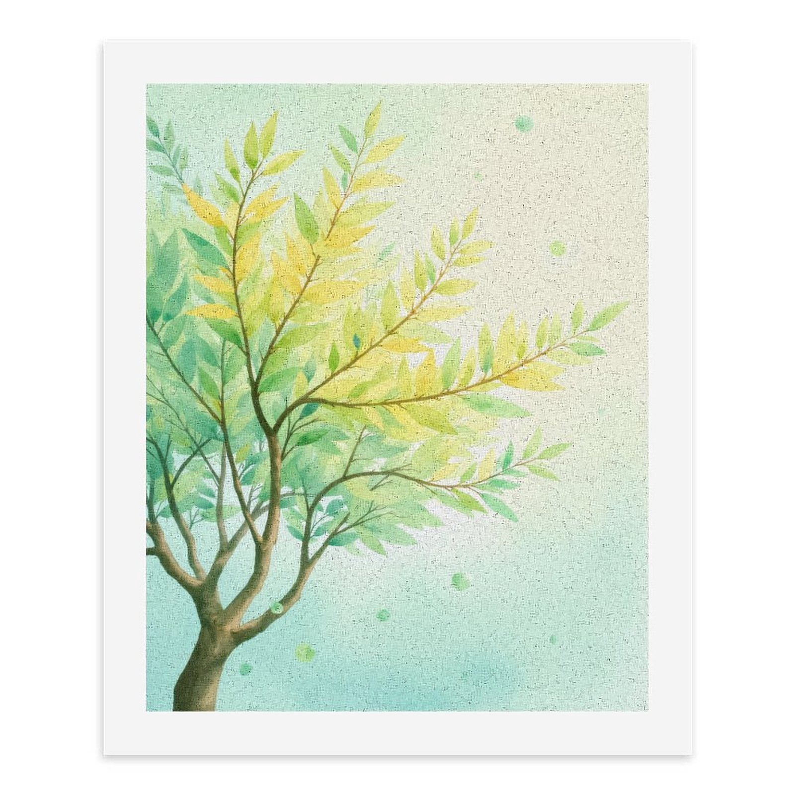 Paint By Numbers Kit for Adults Beginner - DIY Tree Branches Leafy Watercolor Art Canvas Painting Kits for Adults, Frameless Paint By Number for Adults for Home Wall Decor 16x20 Inch