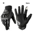 thumbnail image 3 of Baohd And Durable Motorcycle Gloves For Men Index Finger Can Touch Phone Bike black M, 3 of 6