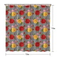 thumbnail image 5 of Pioneer Flower Floral Print Pattern Shower Curtain 72"x72", Bathroom Decorative Shower Curtain Set with 12 Hooks, Waterproof Washable, 5 of 6