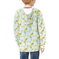 thumbnail image 5 of Xoenoiee Flower Lemon Print Kids Zip Up Hoodie for Girls Boys 8-10 Years Fall Outfits Hooded Jacket with Pocket Teens Youth Athletic Hoodies Long Sleeve Casual Coat Top, 5 of 7