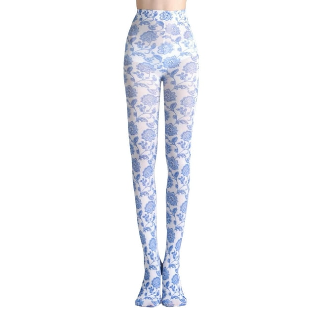 ZLight Polyester Colorful And Playful Womens Funky Printed Tights Burst Of Fun In Wardrobe Jumpsuit Patterned Tights Sweet 4