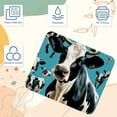 thumbnail image 3 of Cattle Printed Gaming Mousepad Desk Pad, Square 8.3x9.8 Inch Non-Slip Rubber Bottom Mouse Mat for Office and Gaming, 3 of 6