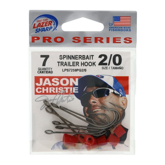 Lazer Sharp LPS7259PG2/0 Spinner Bait Trailer Hook, Bronze Size 2/0