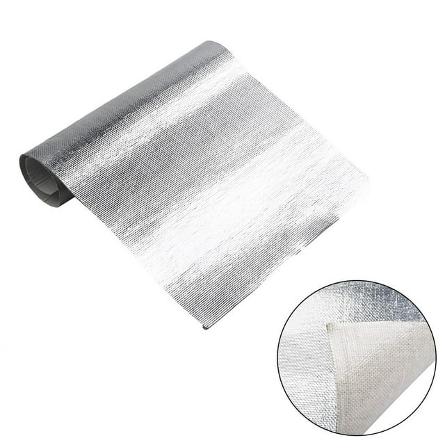 Bgsha 25*50cm Car Heat Shield Insulation Hood Sound Deadener Protective Film Mat