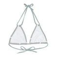 thumbnail image 2 of Effete Feline Claw Marks Scratch Strappy Triangle Bikini Top (AOP), 2 of 4