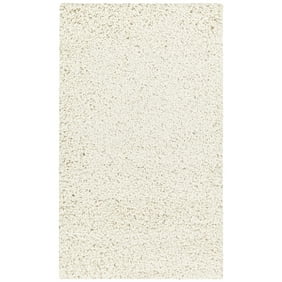 Mainstays Solid Casual Ivory Shag Area Rug, 2'6"x3'10"