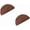 Black Walnut, variant on Gamvdout Wooden Drawer Knobs 2Pcs Semi Circular Door Wardrobe Shoe Cabinet Cabinet Bedside Cabinet Log Single Hole Solid Wood Handle 64Mm Oak