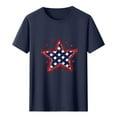 thumbnail image 4 of HaoXianJian Men's 4th of July Cotton Summer 1776 USA Flag Shirts Independence Day T-Shirt Memorial Day Lightweight Going Out Top Graphic Tees Top Summer Blouses for Men 2025 S-XXXL, 4 of 5