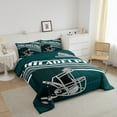 thumbnail image 3 of Erosebridal Football City Philadelphia Comforter Sets Queen Size,Ball Gamer Bedding Queen Comforter Set,Teen Bedroom Decor,Reversible,Super Cozy,3-Piece, 3 of 8