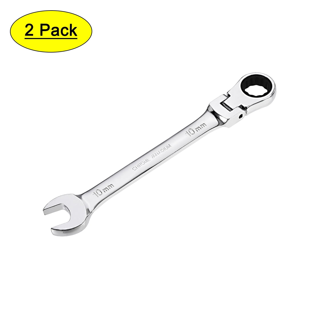 Gunpla 8 Pieces 8-17mm Flexible Head Combination Ratcheting Wrench Spanner Set Metric and SAE