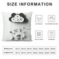 thumbnail image 5 of Nawypu Cartoon Moon Cloud Stars Throw Pillow Covers Set Cute Kids Cushion Pillowcases for Home Sofa Decor, 5 of 5